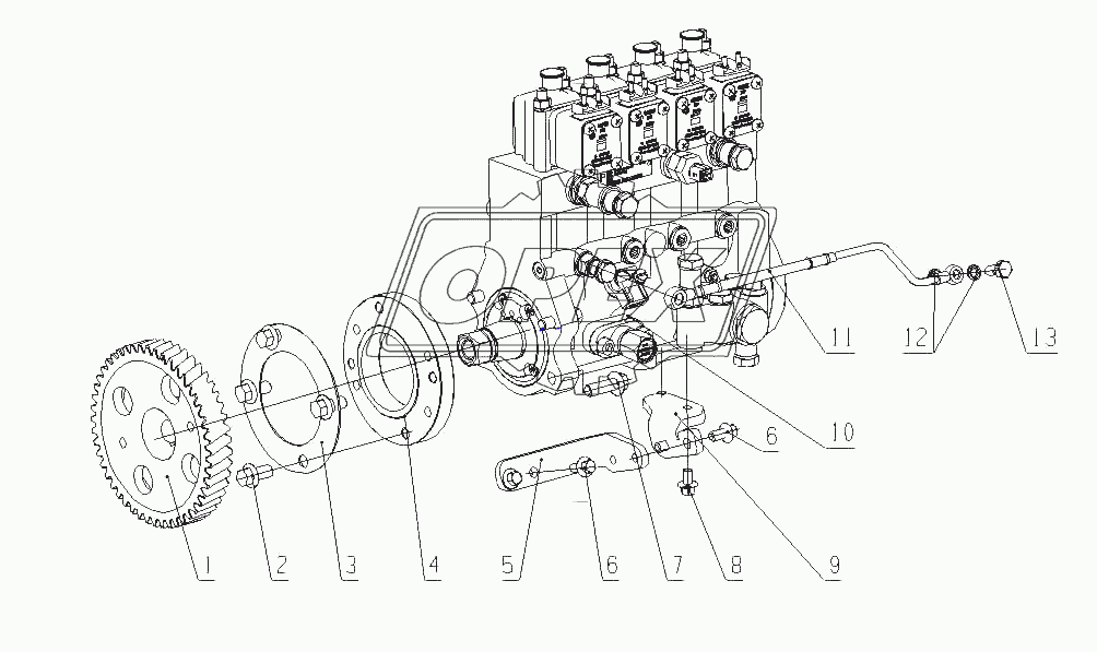 D2000-1111000 Топливный насос высокого давления в сборе