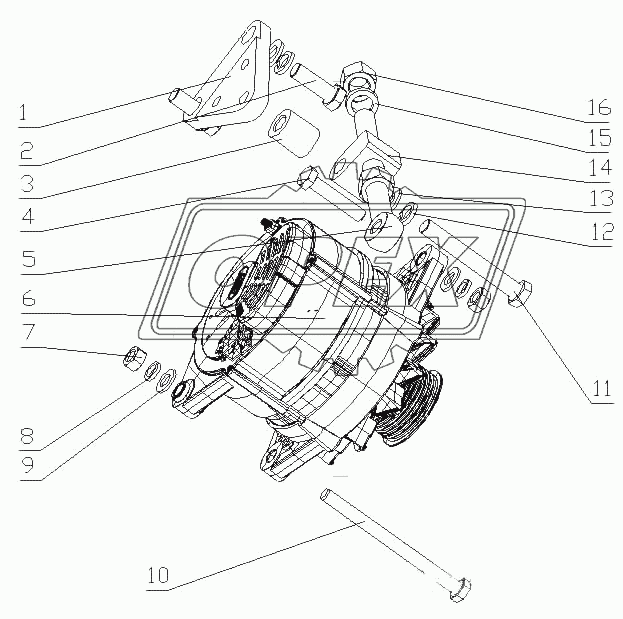 D12F1-3701000 Генератор переменного тока в сборе