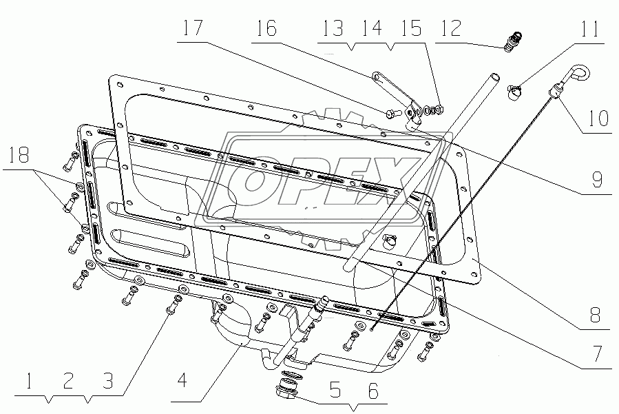 D0305-1009000 Масляный поддон в сборе