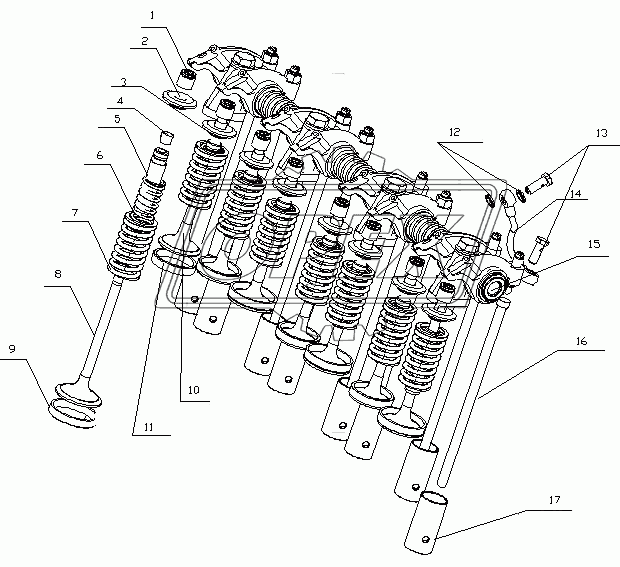 D30-1007000A Кулак клапана в сборе