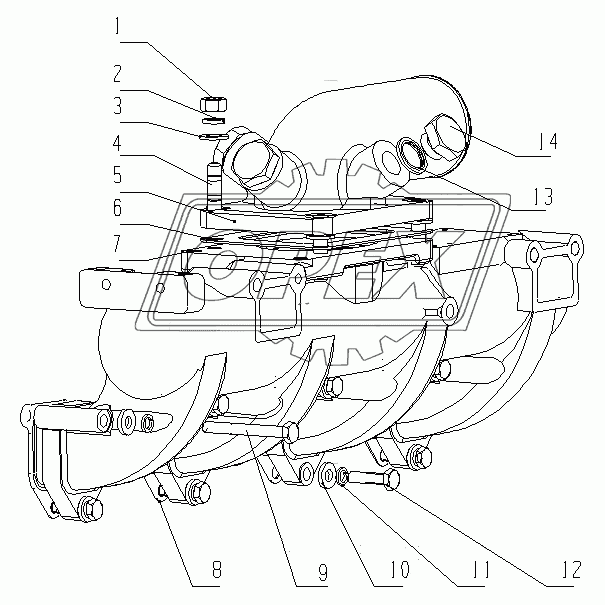 D0898-1008100 Детали впускного коллектора