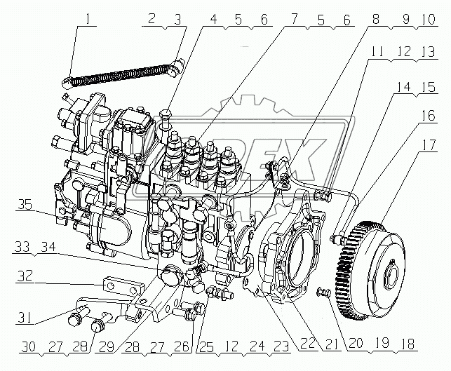 E02F8-1111000 Топливный насос высокого давления в сборе