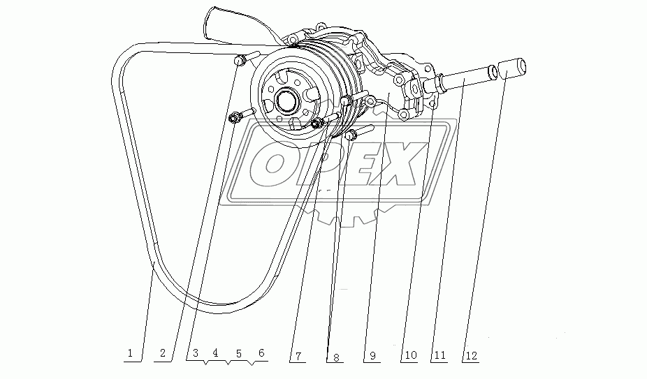 E1202-1307000 Водный насос в сборе