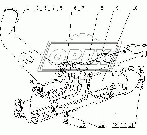 E1202-1008100 Детали впускного коллектора