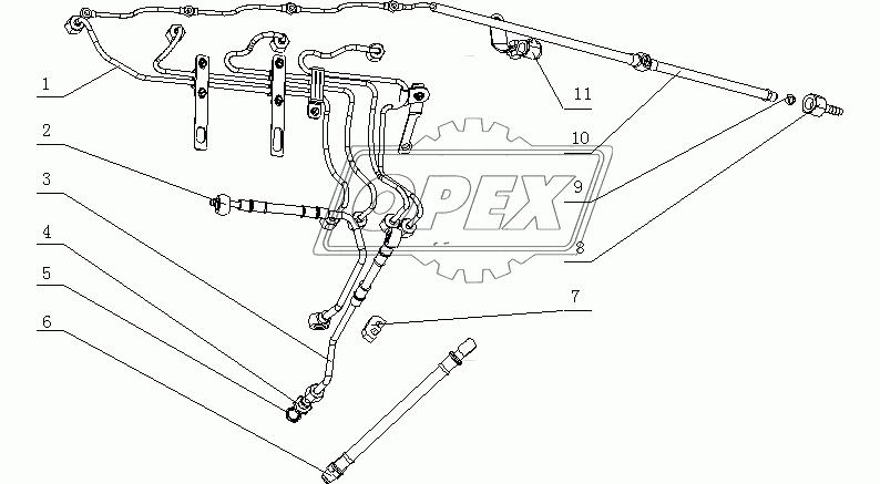 E12N2-1104000 Система подачи топлива в сборе