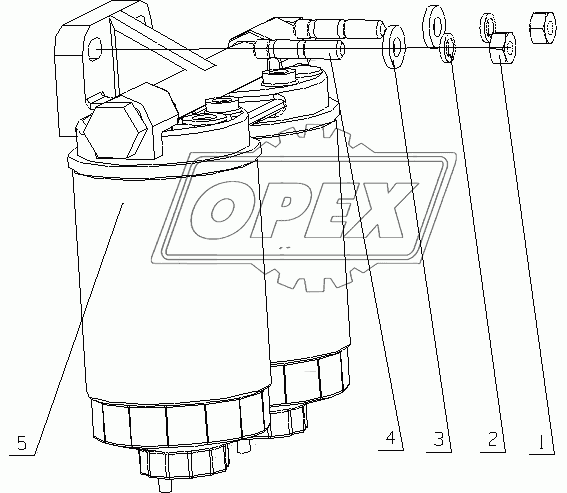 1530-1105000 Топливный фильтр в сборе