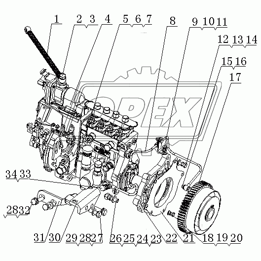 E1207-1111000 Топливный насос высокого давления в сборе