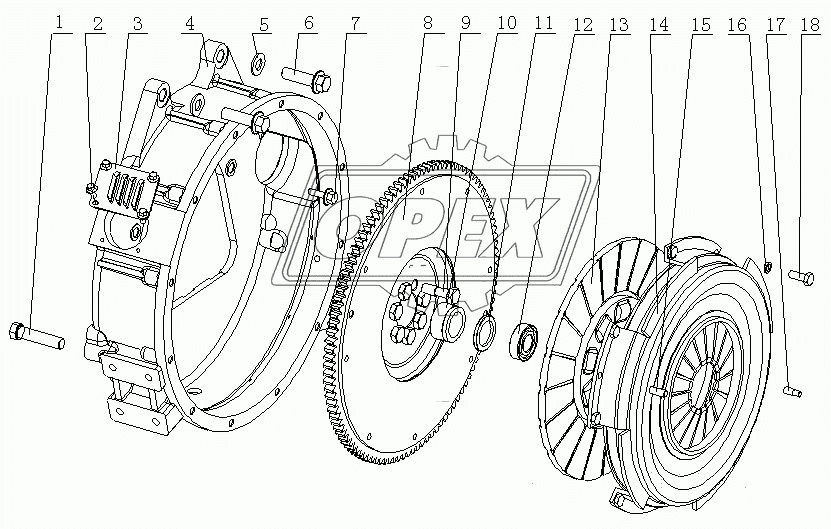 E1219-1600000 Блок выхода мощности в сборе