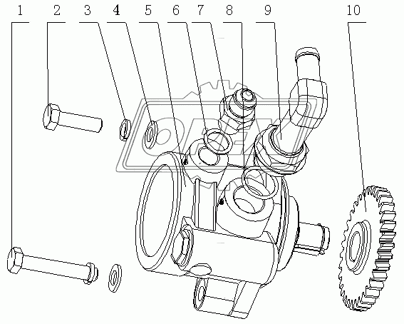 E12N1-3407000 Насос рулевого механизма в сборе