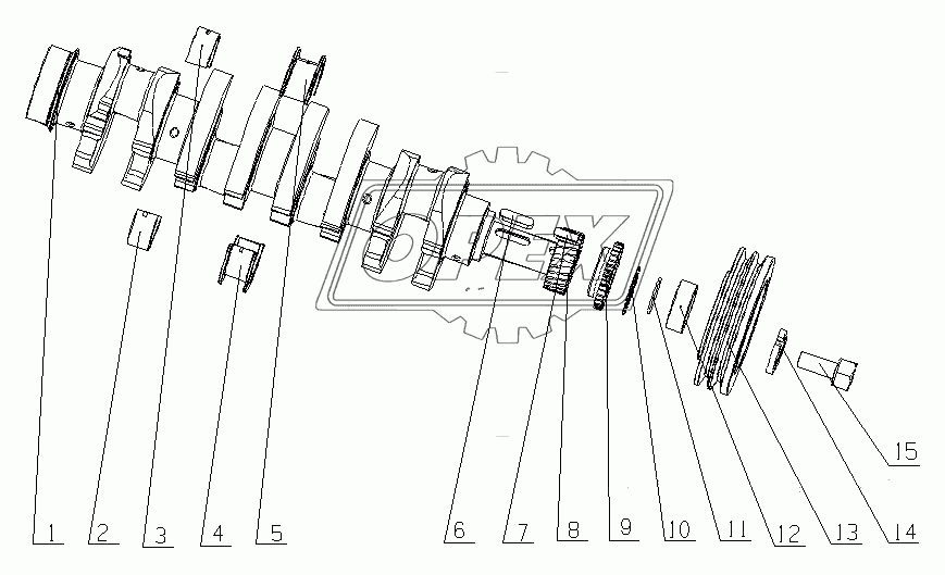 E0400-1005000 Амортизатор вибрации коленвала в сборе