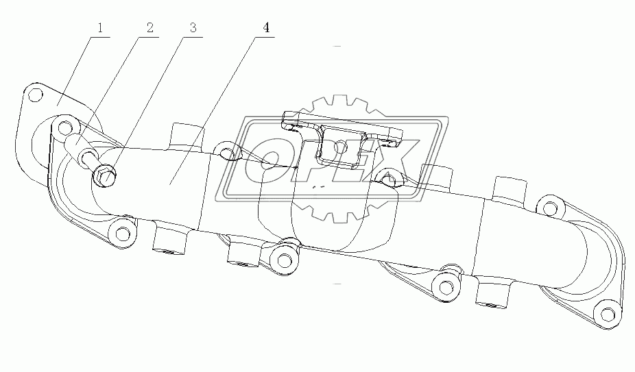 E1202-1008200 Детали выпускного коллектора