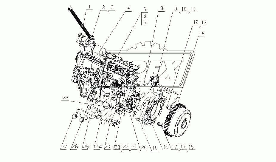 E04XA-1111000 Топливный насос высокого давления в сборе