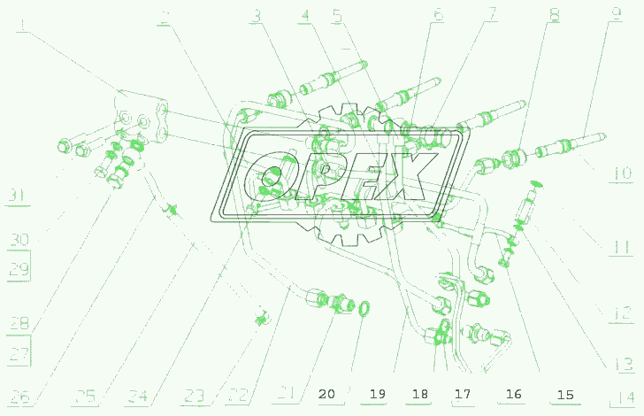 E2100-1104000 Топливная трубка в сборе