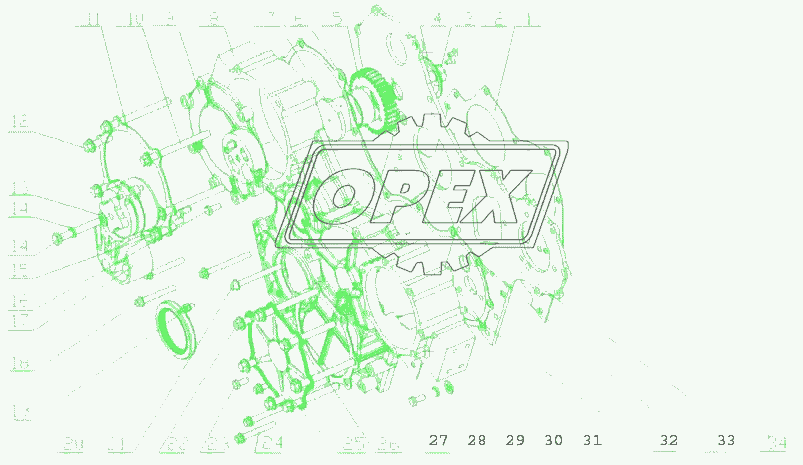 E2100-1002200 Части корпуса шестерни