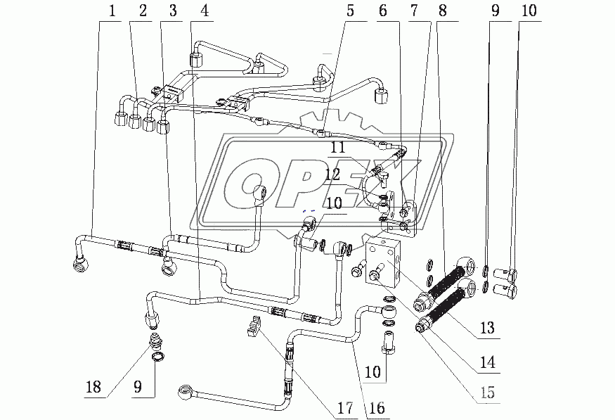 F31D1-1104000/07 Трубопровод системы снабжения в сборе