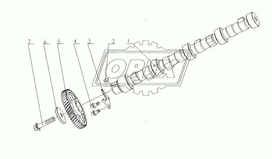 F3700-1006000/05 Распределительный вал в сборе