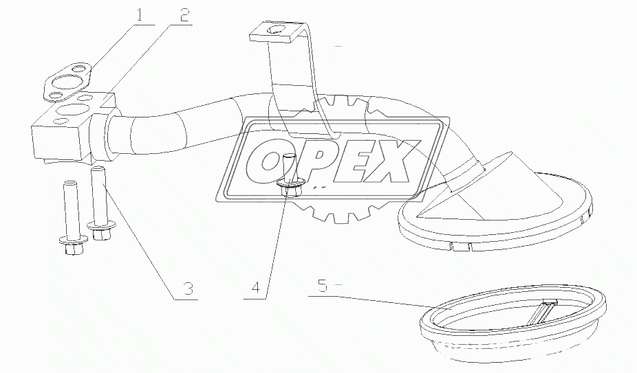 F3000-1010000A Сетчатый масляный фильтр в сборе