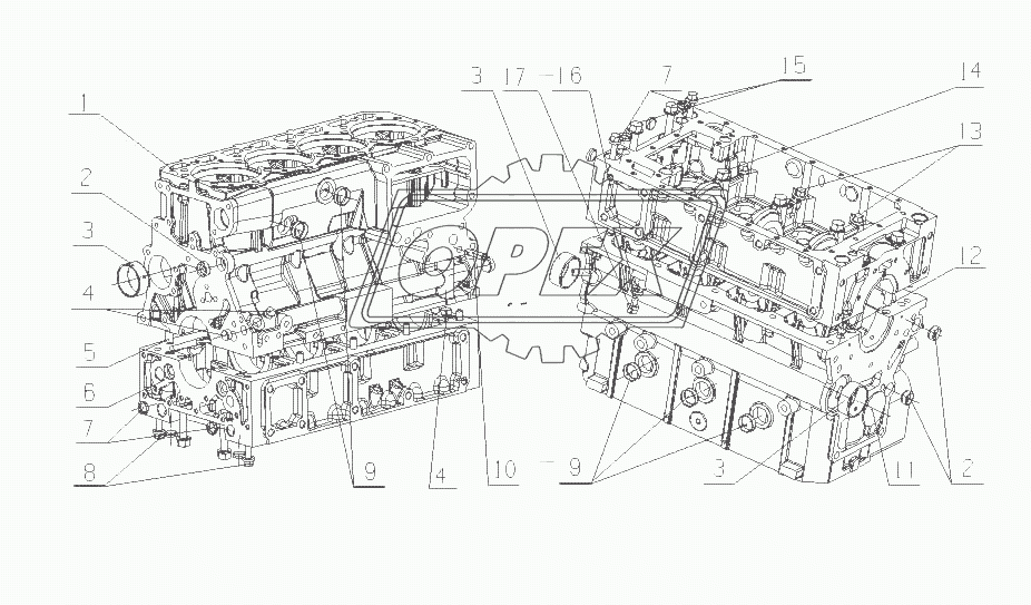 F6000-1002100 Части блока цилиндров