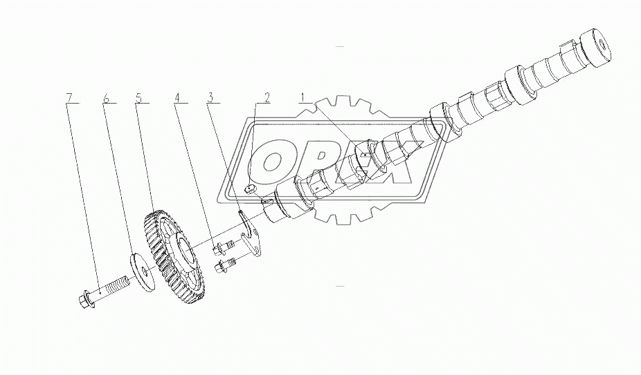 F3700-1006000 Распределительный вал в сборе