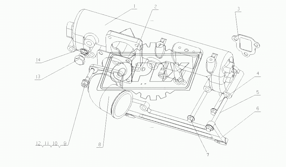 F50D1-1008100 Часть впускной трубы