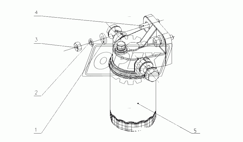 F31D5-1105000/01 Топливный фильтр в сборе