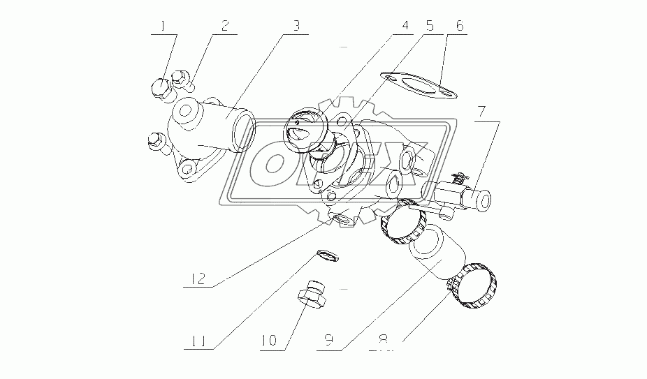 F31D1-1306000/06 Термостат в сборе