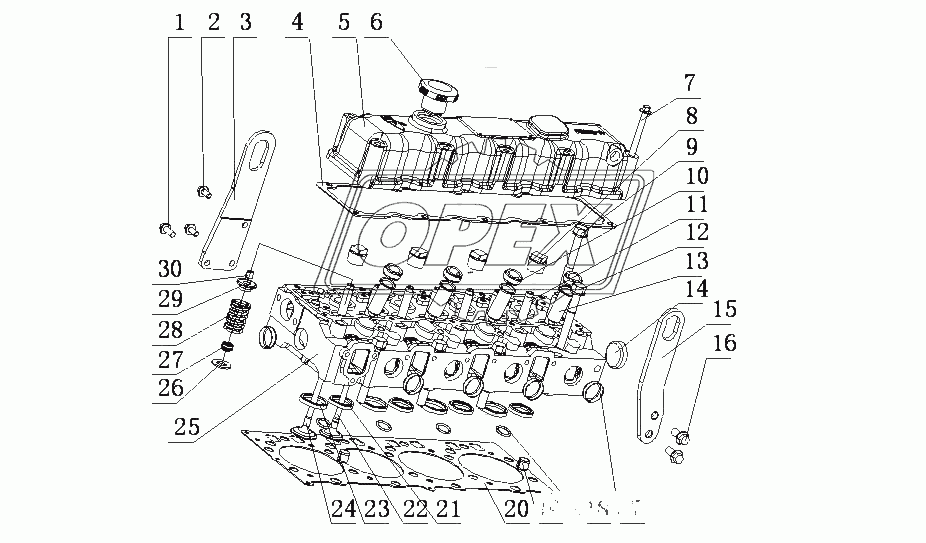 F31D1-1003000/02 Головка цилиндров и крышка головки цилиндров в сборе