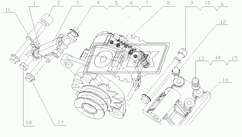 F500C-3701000/02 Генератор переменного тока в сборе