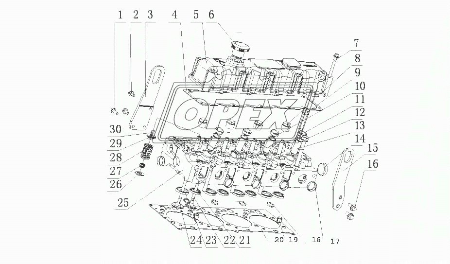 F31D1-1003000 Головка цилиндров и крышка головки цилиндров в сборе