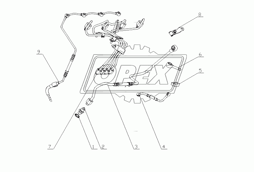 F6000-1104000/08 Система подачи топлива в сборе