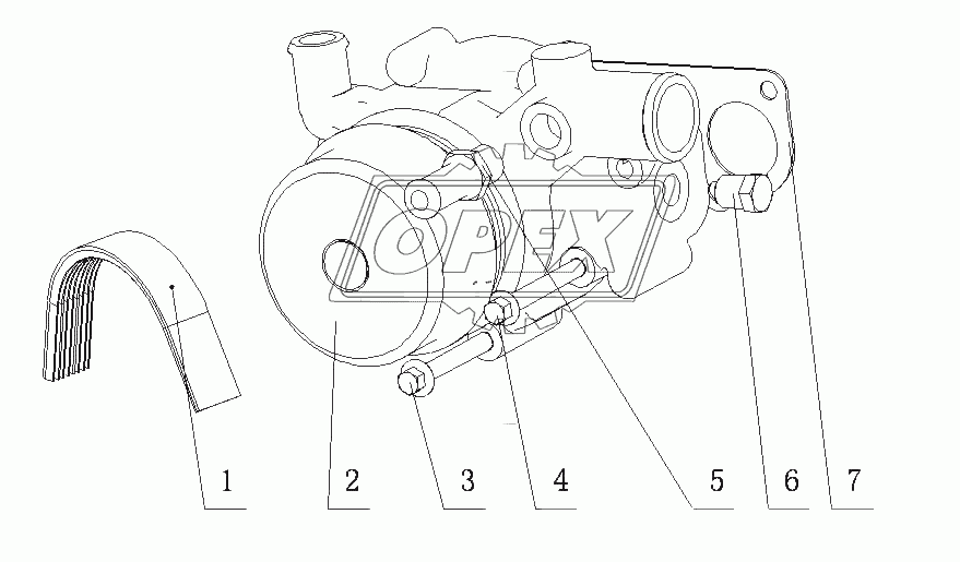 F600A-1307000/04 Водный насос в сборе