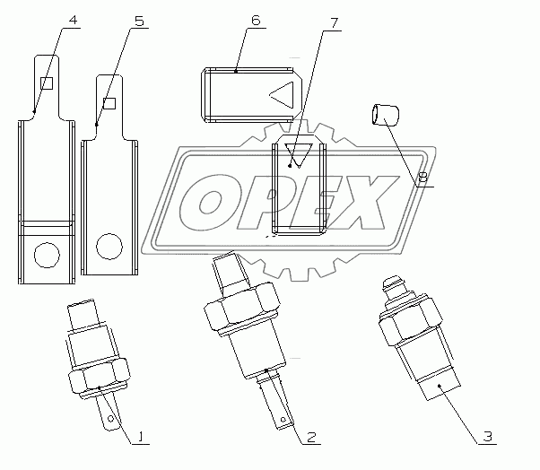 F60LA-3800000/03 Инструмент и датчик в сборе