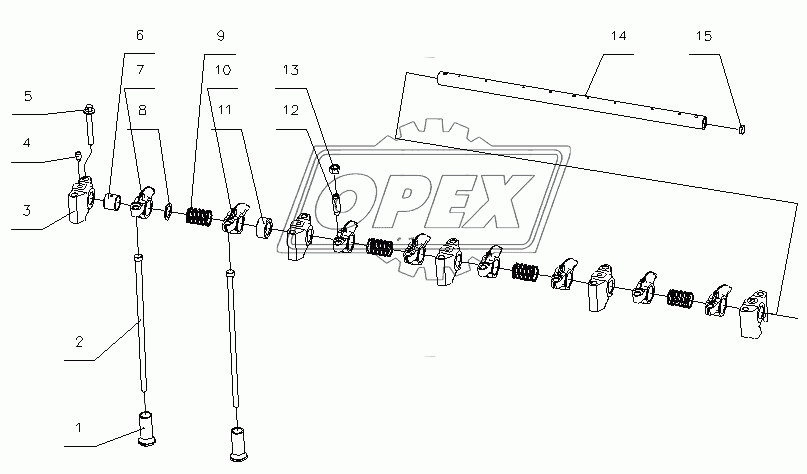 F3000-1007000/10 Система управления клапанами в сборе