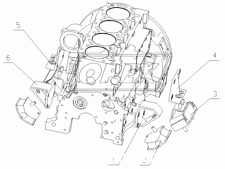 G0219-1001000 Установка двигателя в сборе