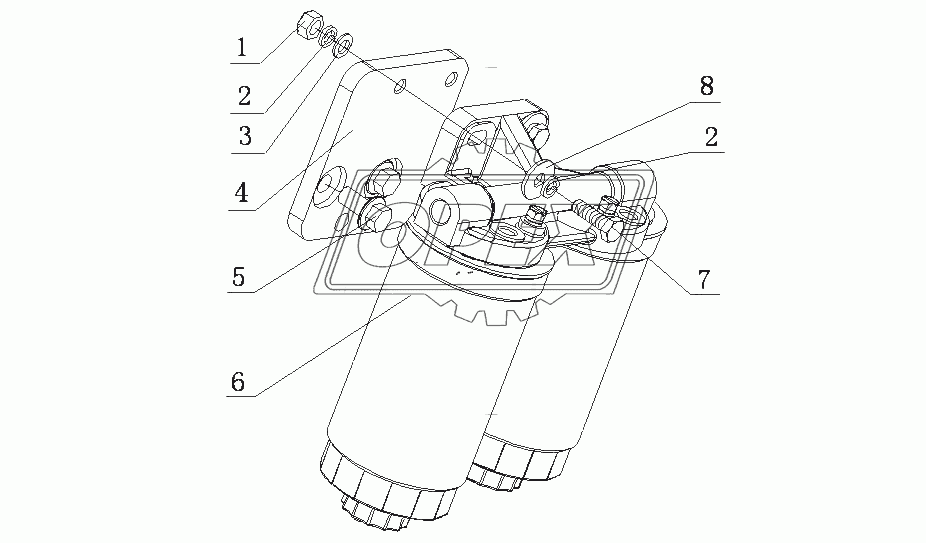 G0803-1105000 Топливный фильтр в сборе