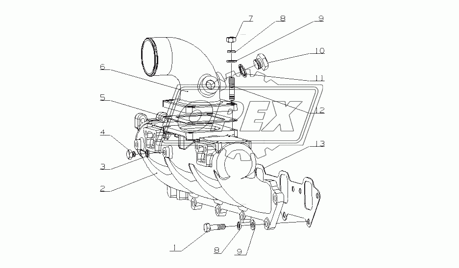 G0401-1008100 Впускной коллектор в сборе