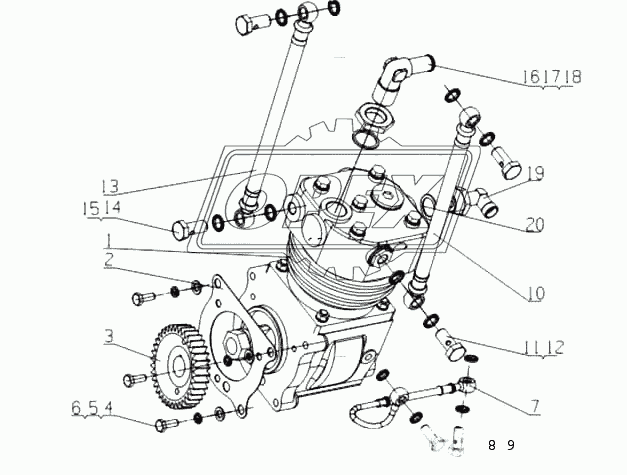 G2HBB-3509000 Пневматический компрессор