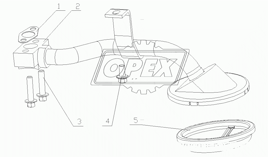 F3000-1010000A/05 Сетчатый масляный фильтр в сборе