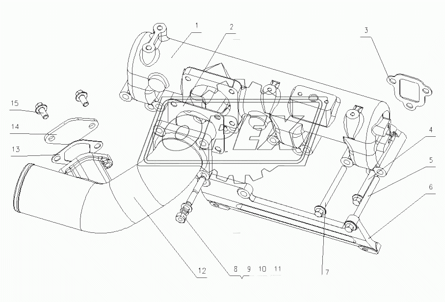 F50D1-1008100/05 Части впускной трубки