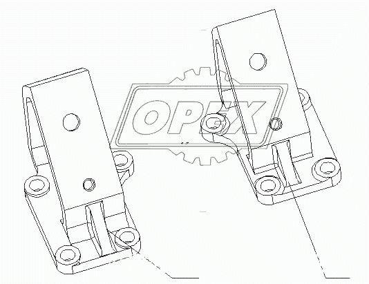 J63HA-1001000/01 Подвеска двигателя в сборе