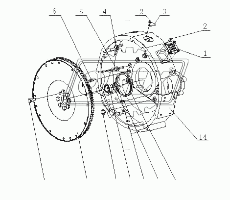 A62SA-1600000/01 Блок выхода мощности в сборе