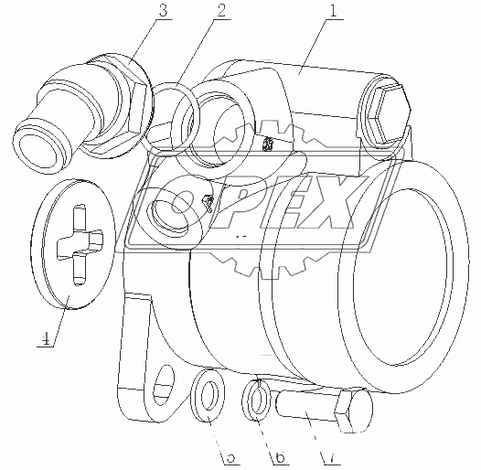 A68SA-3407000/02 Насос рулевого механизма в сборе