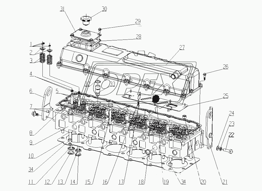 A6000-1003000/01 Головка цилиндров и крышка головки цилиндров в сборе