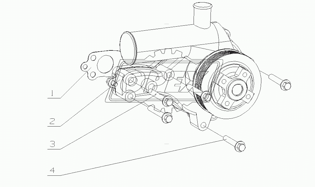 J5600-1307000/07 Водный насос в сборе