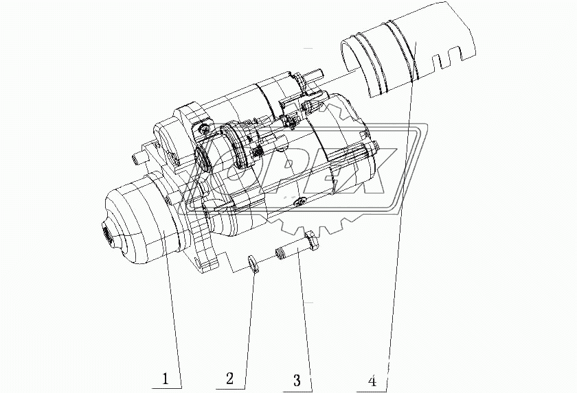 G5800-3708000/12 Стартер в сборе