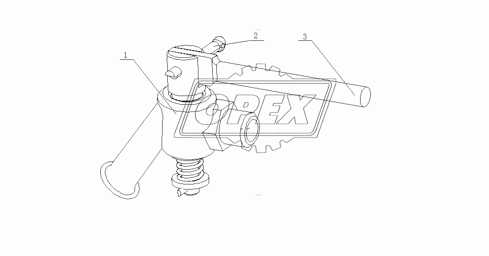 A35HB-1305000 Части сливного крана в сборе