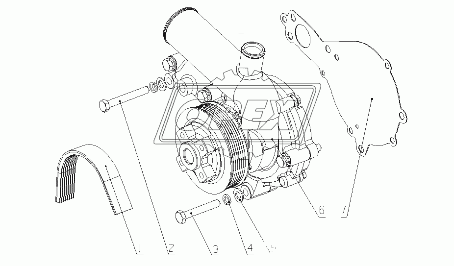 A3502-1307000 Водный насос в сборе