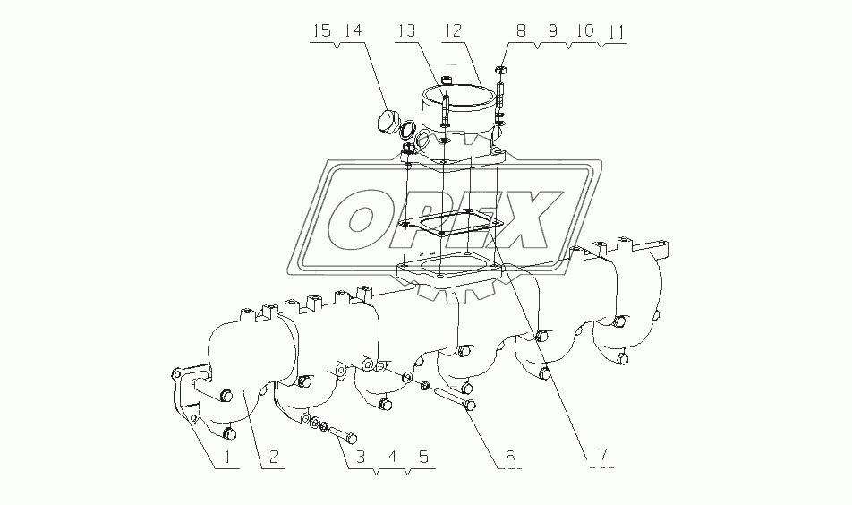 A3000-1008100, A3503-1008500 Детали впускного коллектора