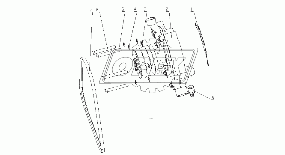 G5901-1307000/06 Водный насос в сборе