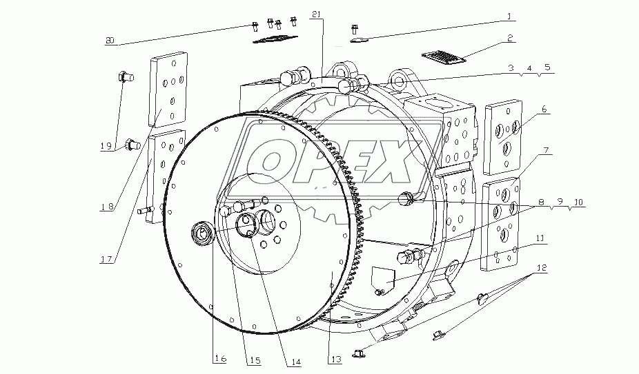 G3FQA-1600000/02 Механизм выходной мощности в сборе